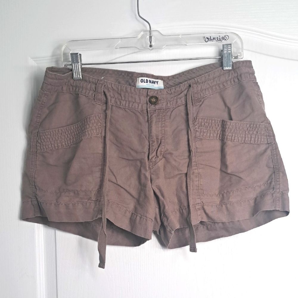 Old Navy Women's Brown Linen Shorts